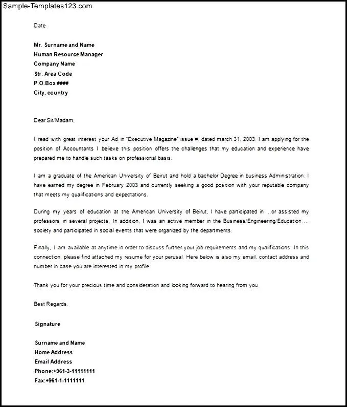 39236 cover letter formatting