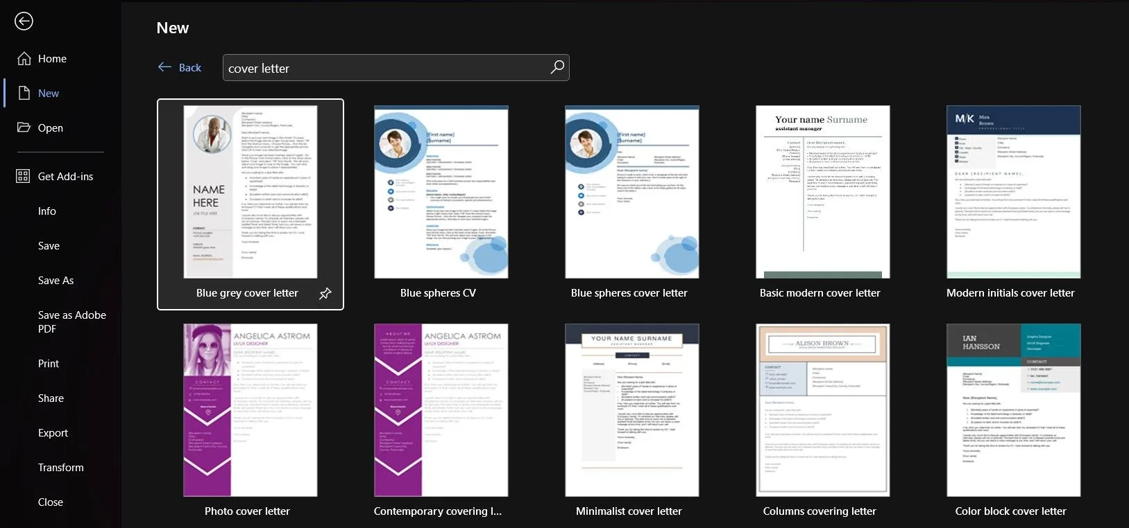 39236 cover letter personalization