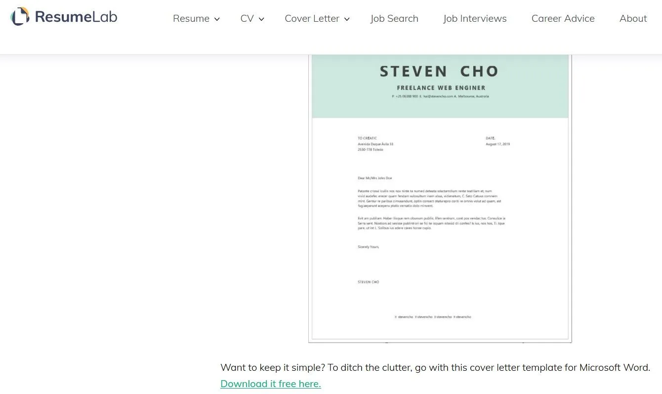 39236 cover letter skills