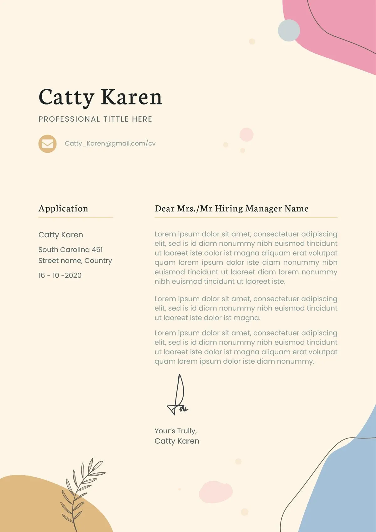 39243 tailoring cover letter