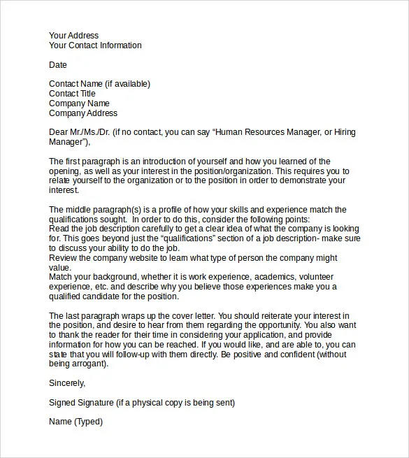 39249 tailor cover letter