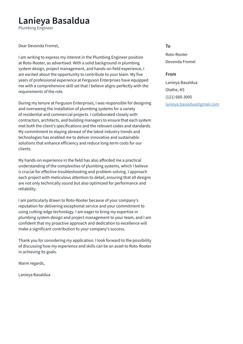 39263 plumbing cover letter header