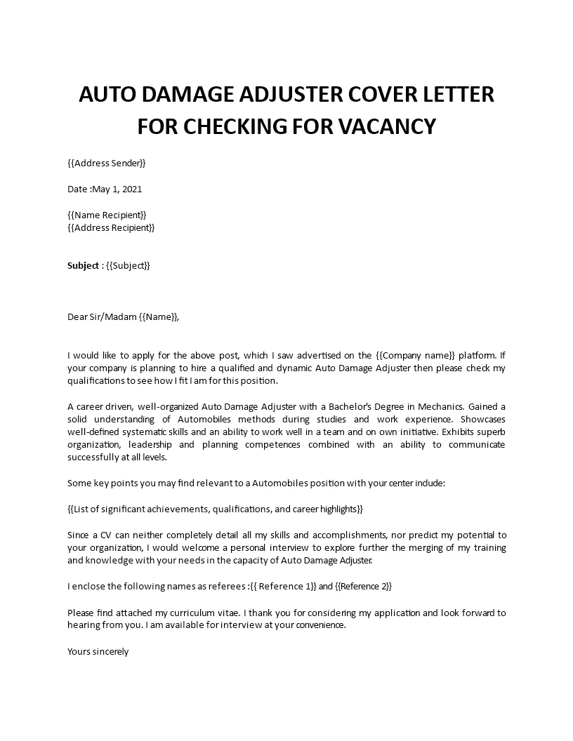 39265 proofreading cover letter