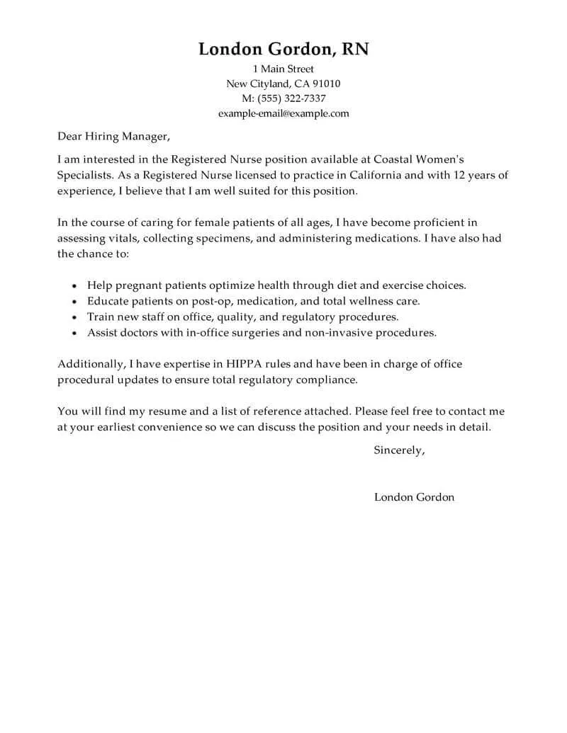 39268 rn cover letter review
