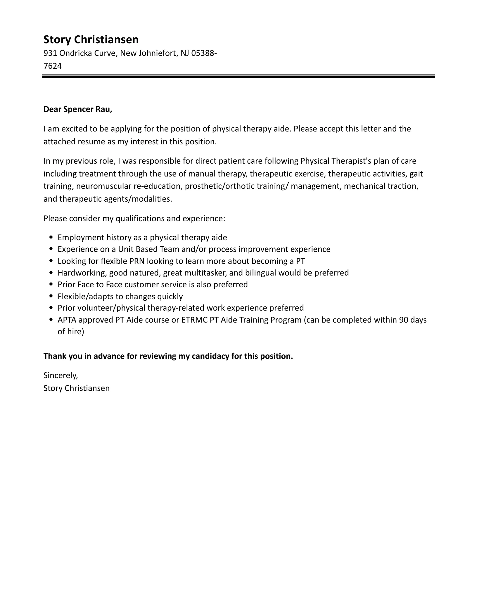 39270 pt aide job description