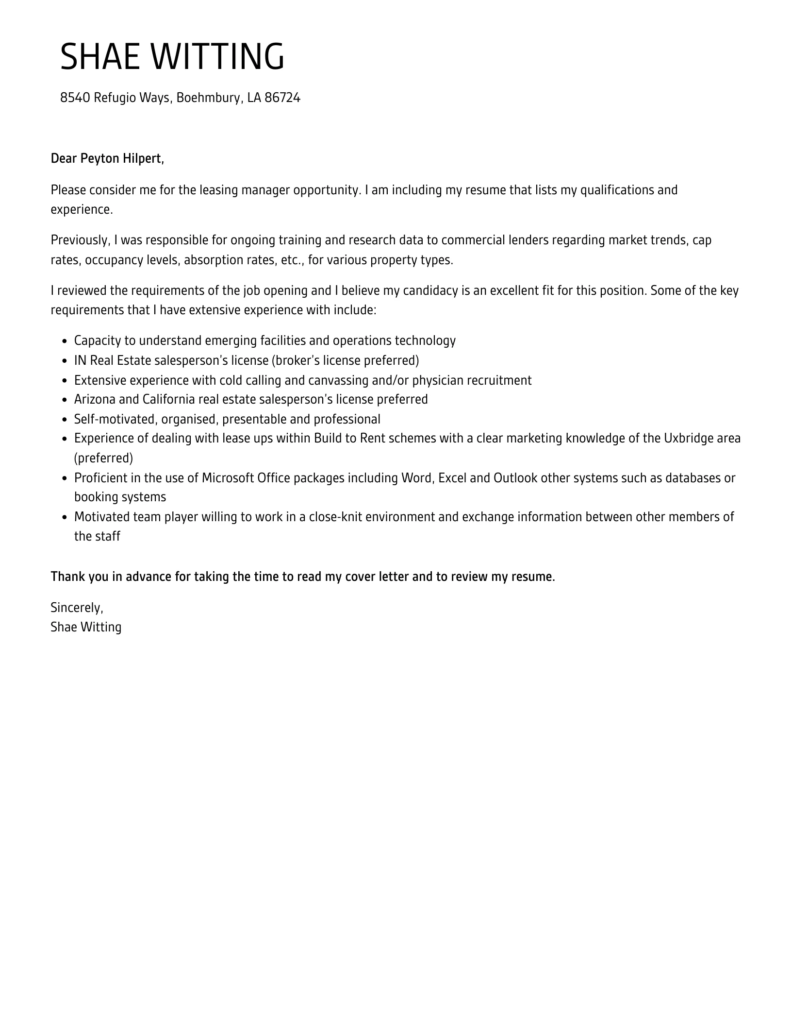 39275 leasing manager achievements