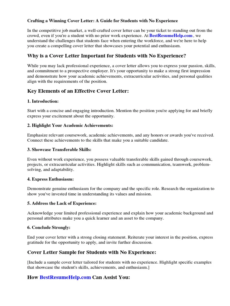 39277 cover letter teaching no experience