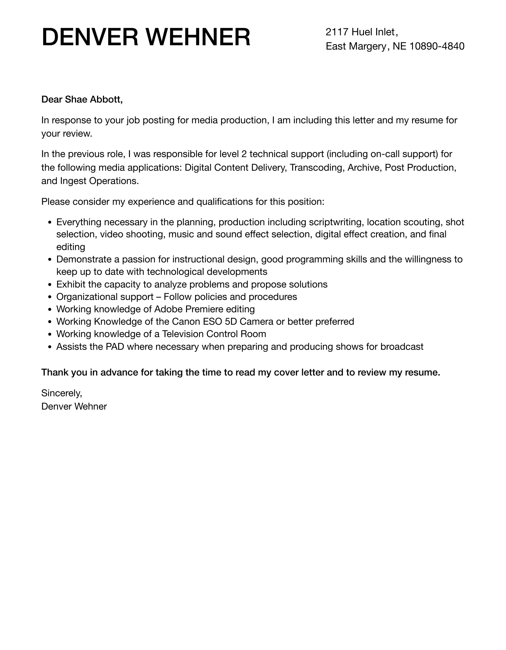 39278 cover letter media job stand out 5