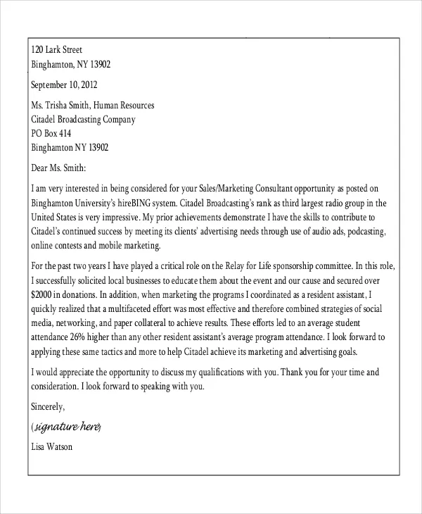 39282 cover letter structure
