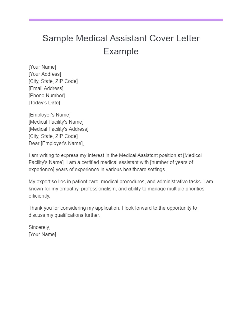 39300 medical assistant cover letter download