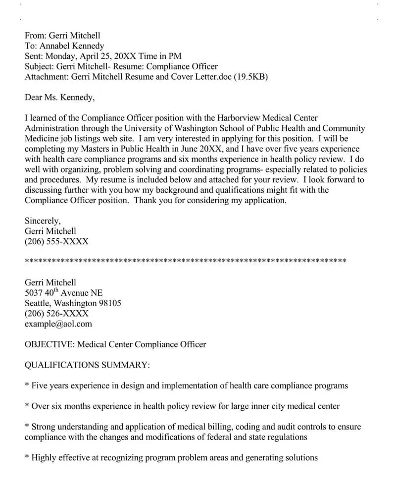 39303 cover letter formatting