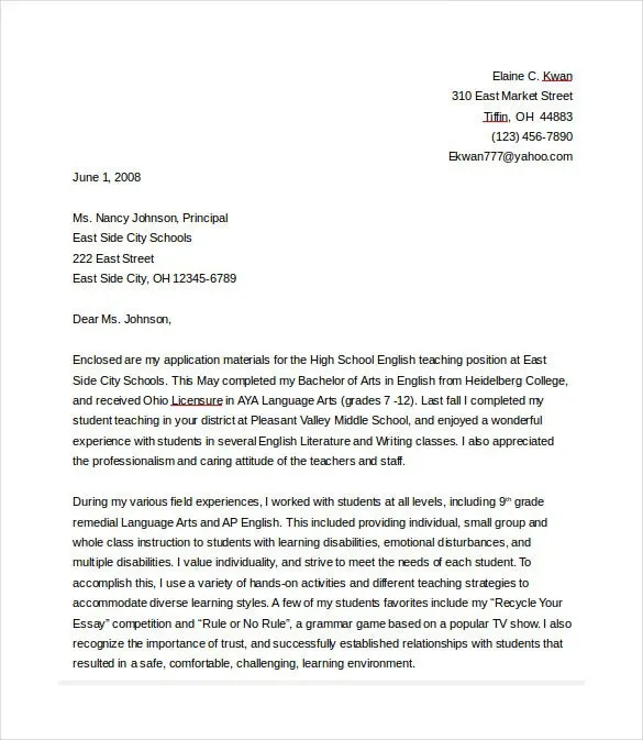 39304 english teacher resume skills