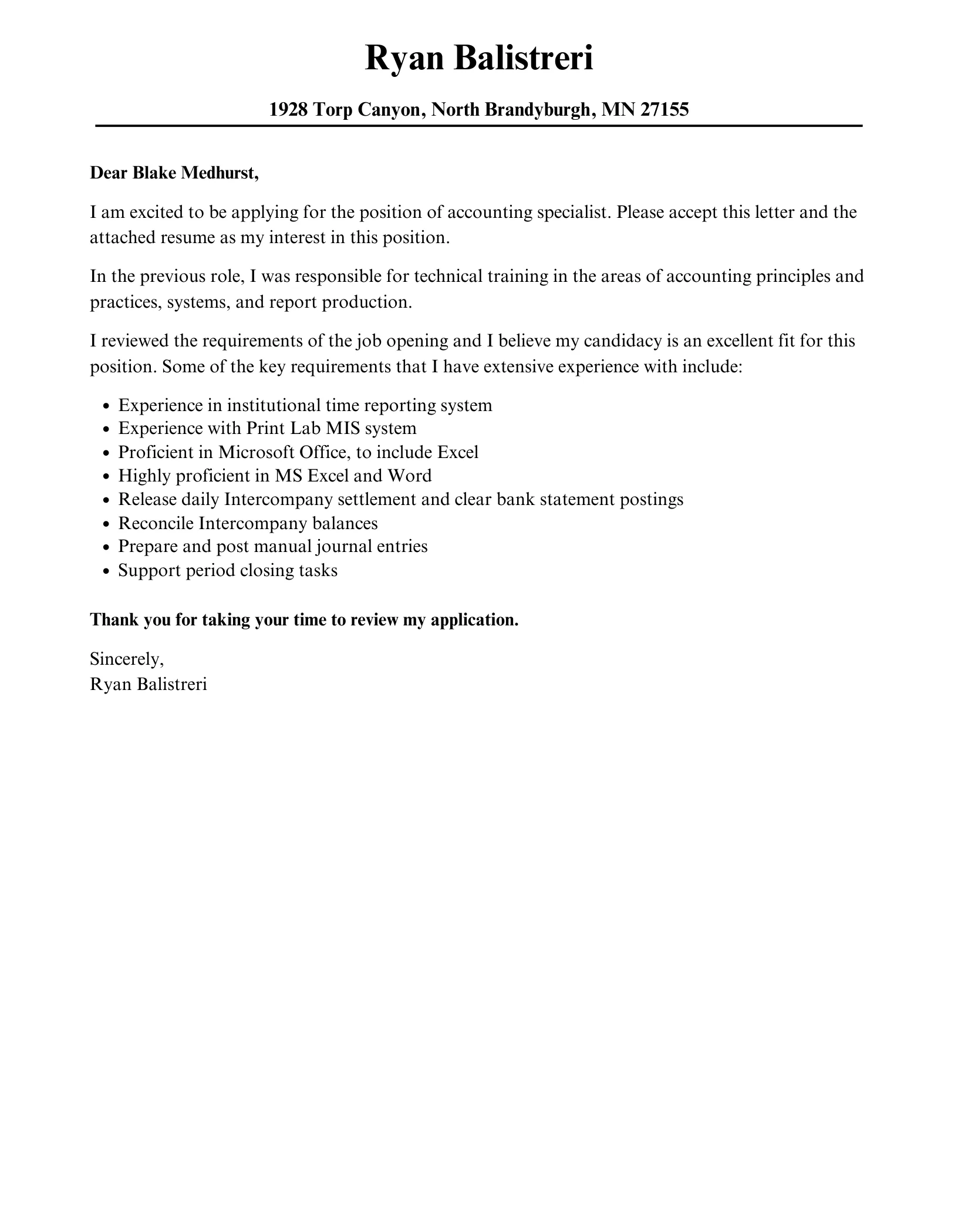 39306 cover letter accounting specialist 3