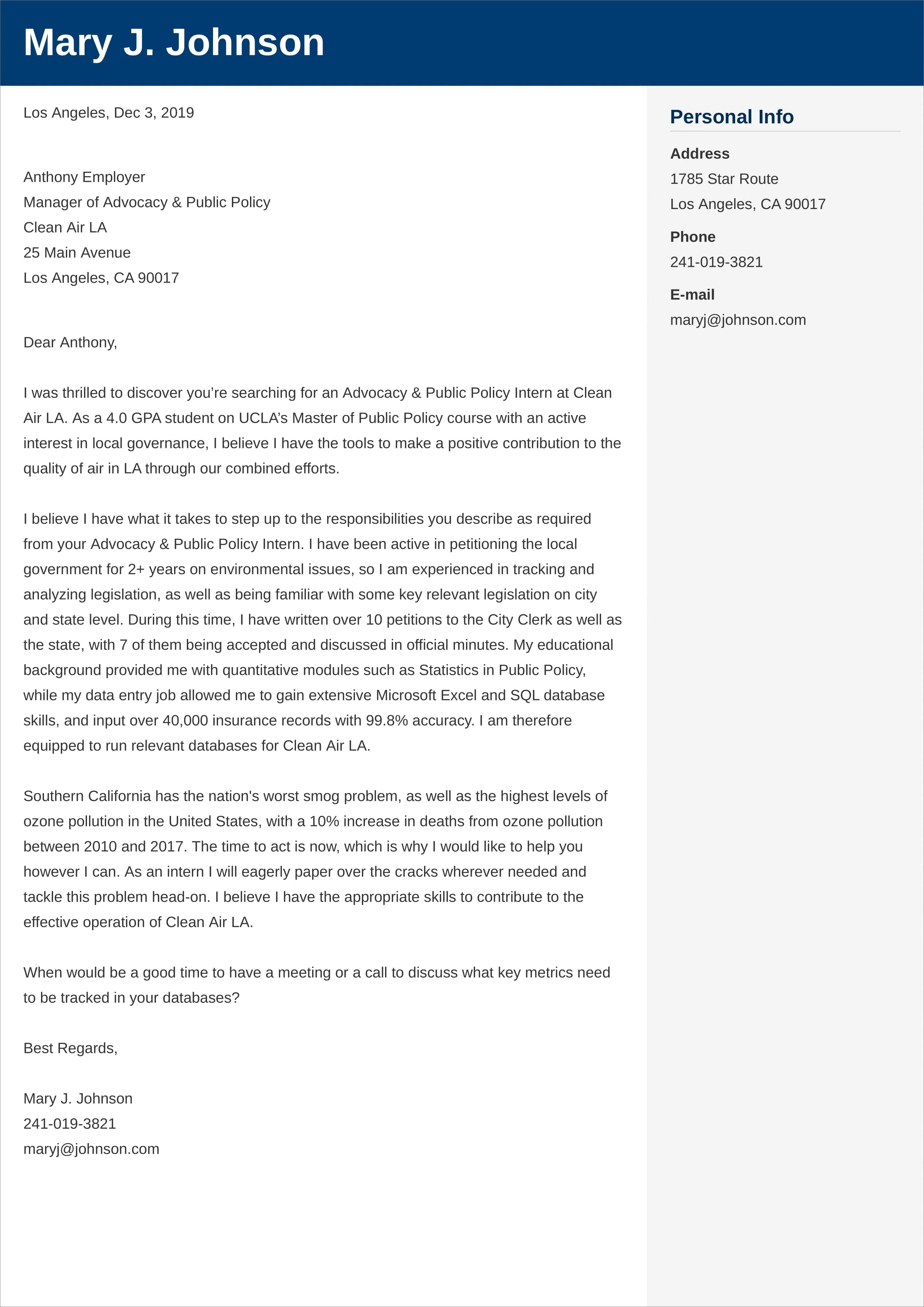 39325 nonprofit cover letter components