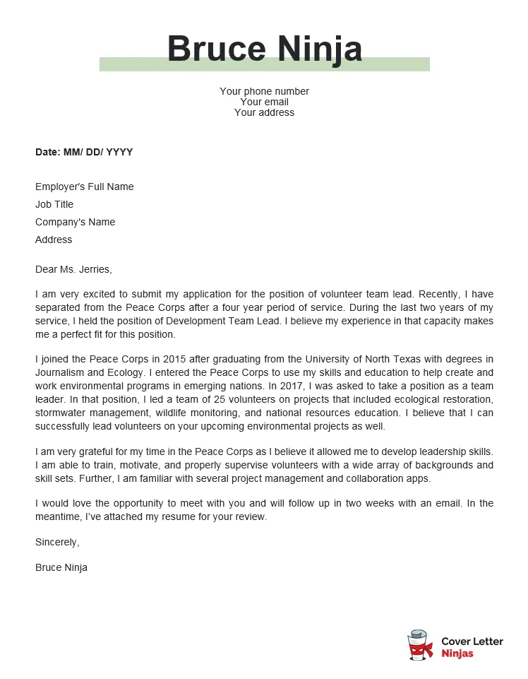 39325 nonprofit cover letter header