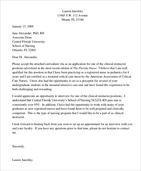 39333 nurse formatting cover letter