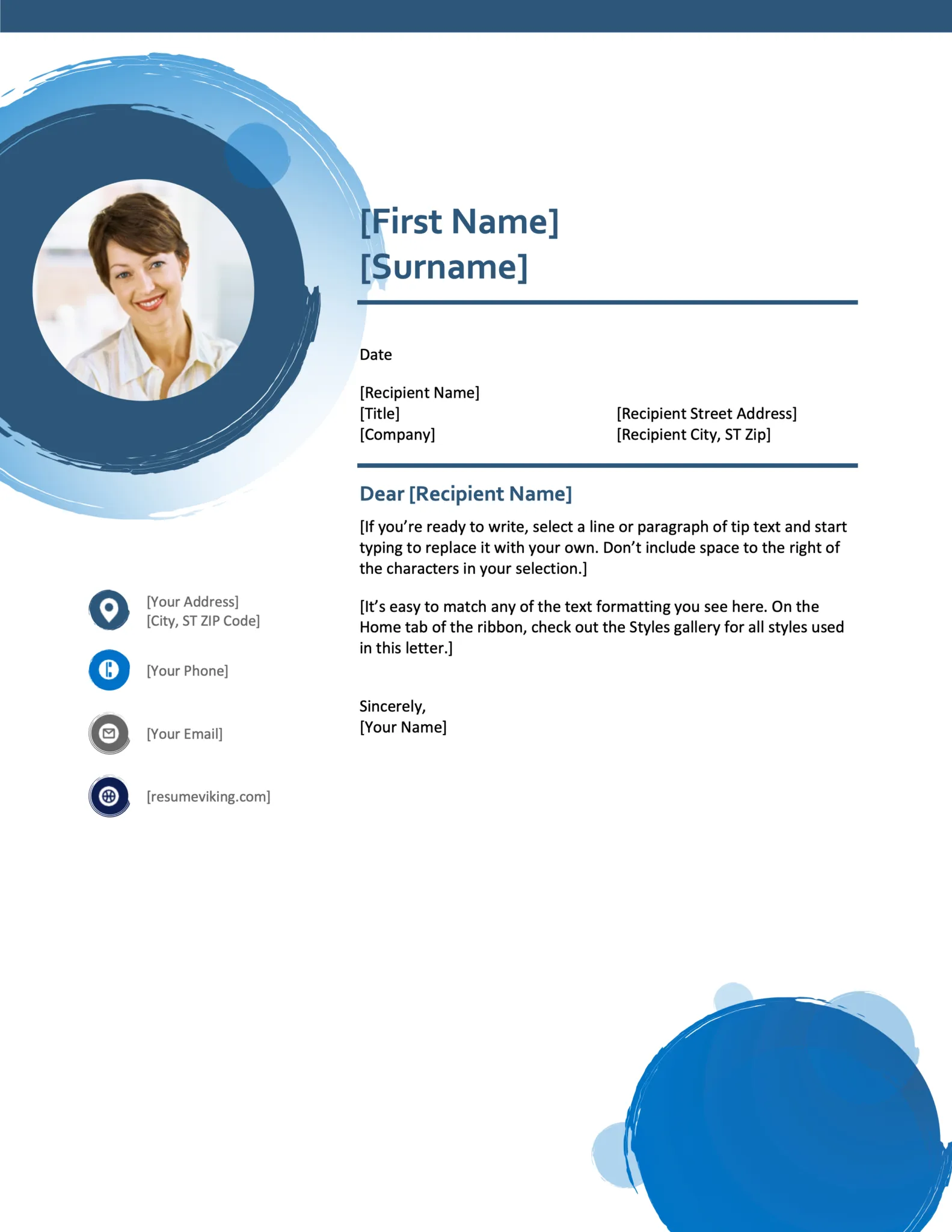39335 professional cover letter template