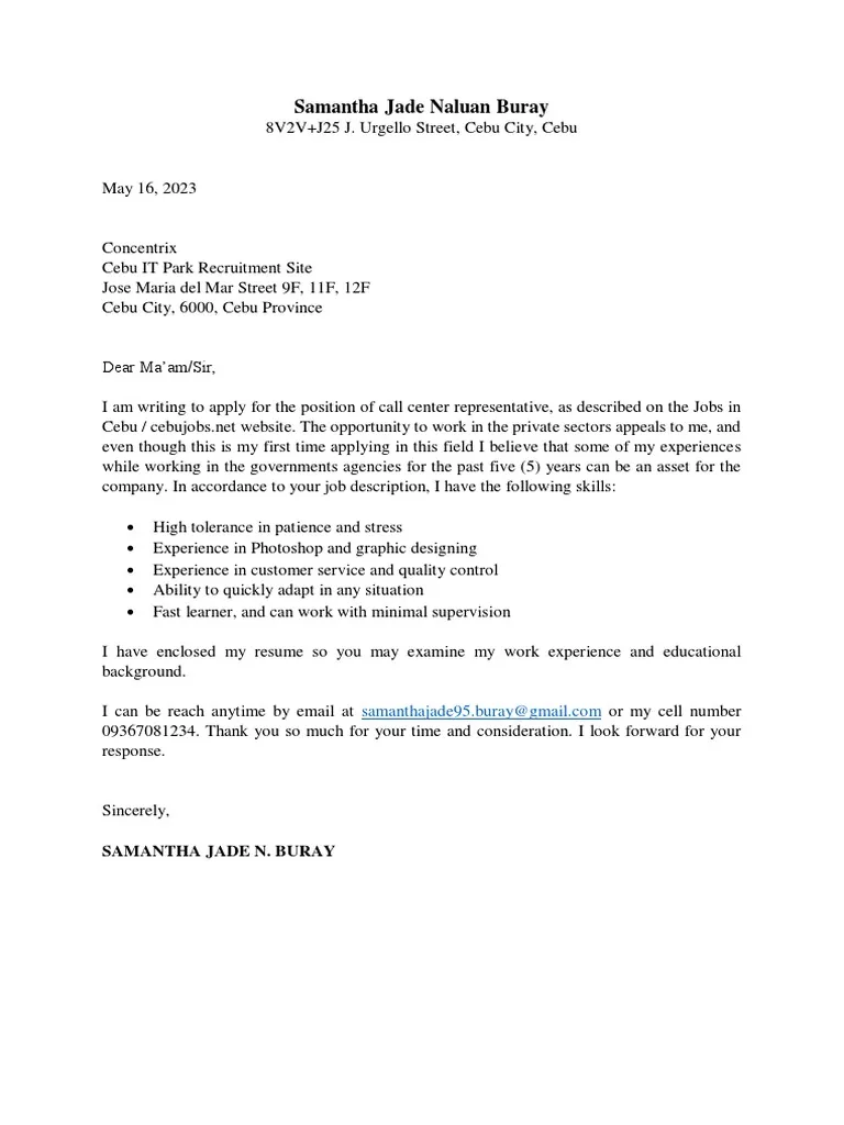 39339 tailoring cover letter