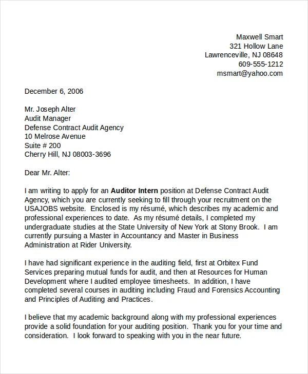 39346 cover letter structure