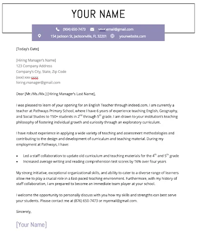 39347 cover letter formatting