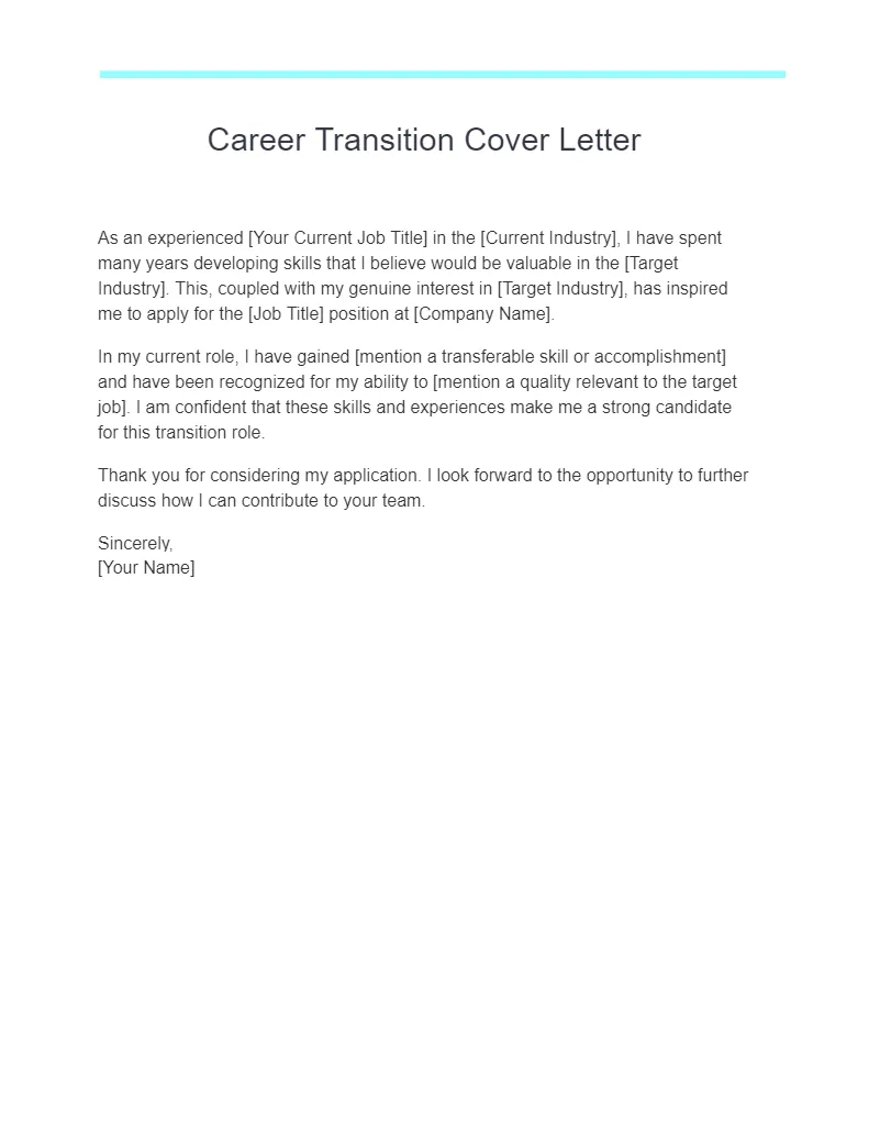 39359 career change cover letter