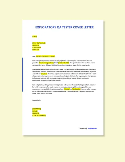 39366 qa tester cover letter writing