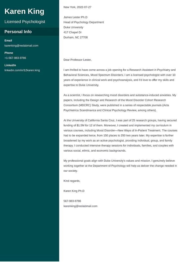 39376 science cover letter achievements