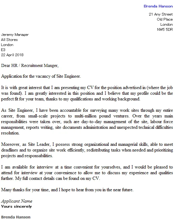 39378 engineer cover letter intro