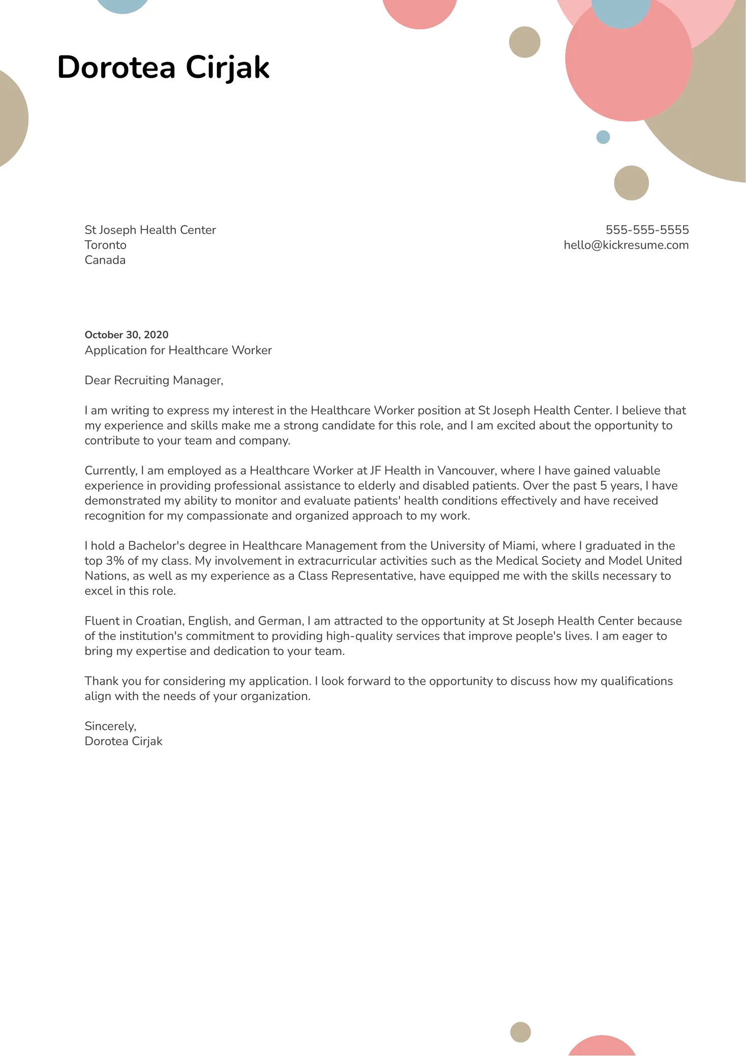 39381 cover letter formatting