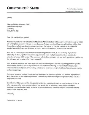 39385 cover letter structure