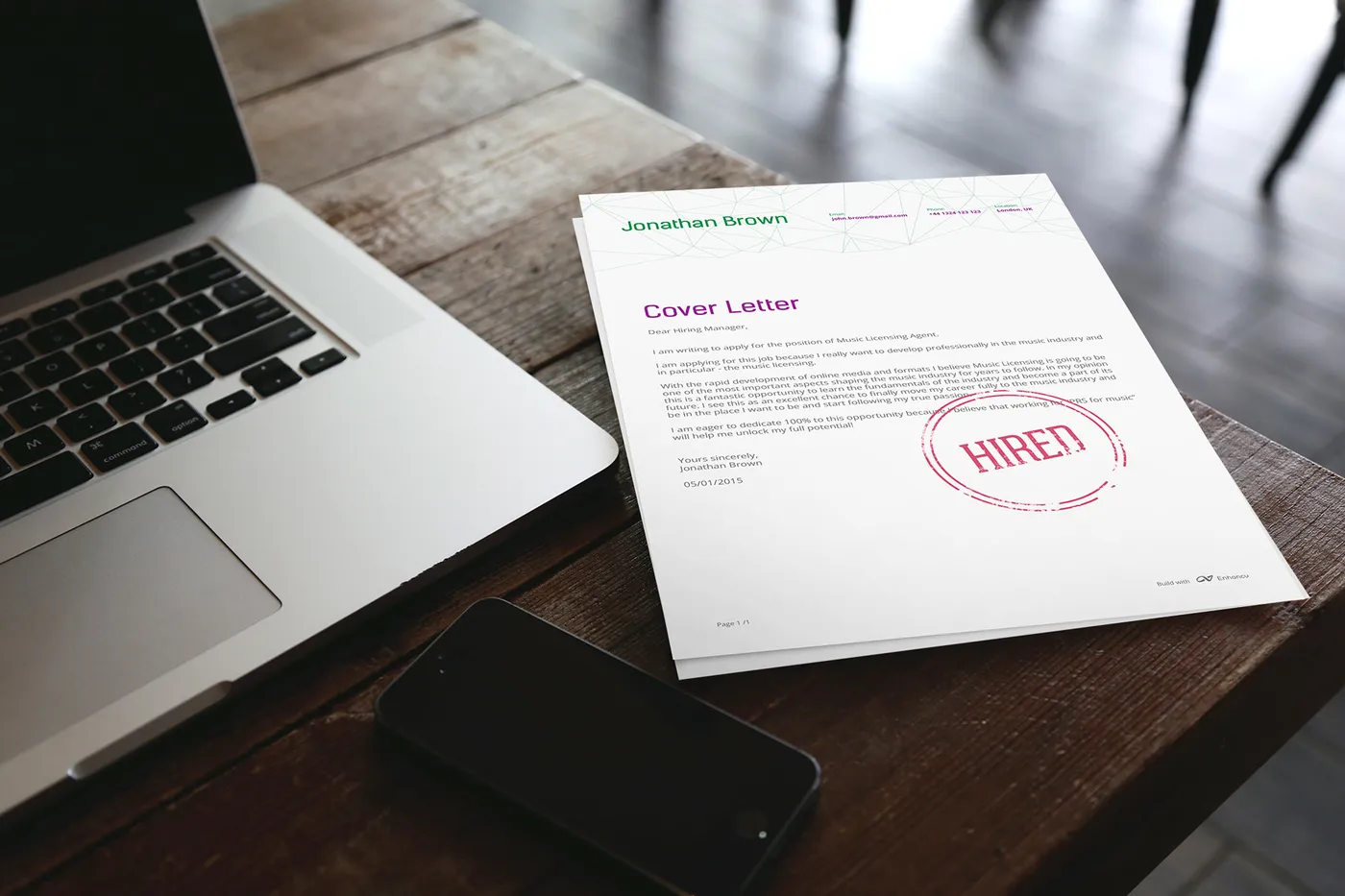39390 cover letter skills