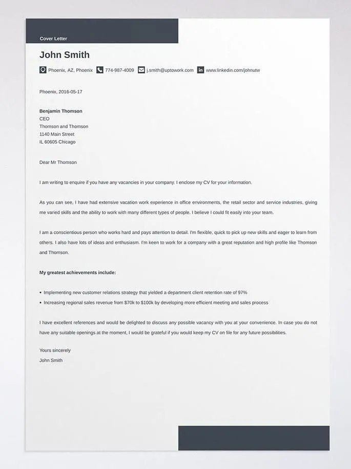 39395 cover letter gaps