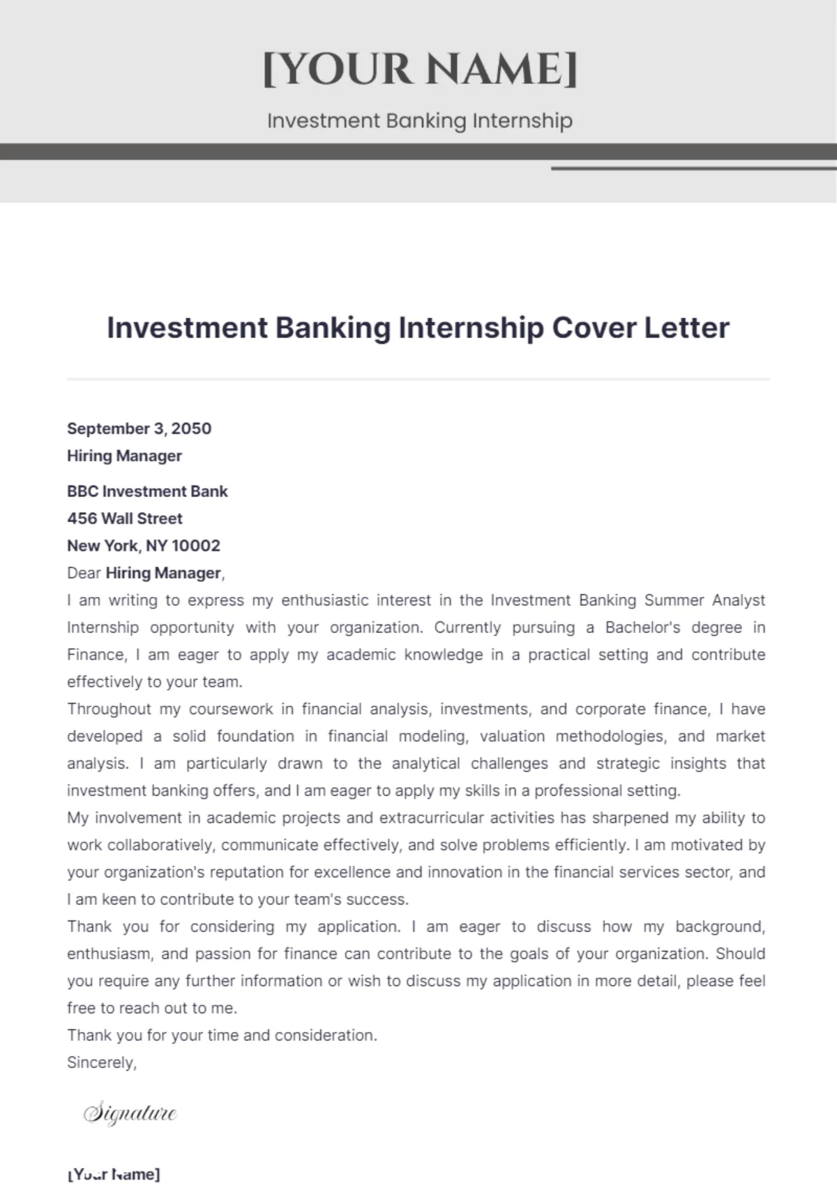 39396 bank cover letter skills