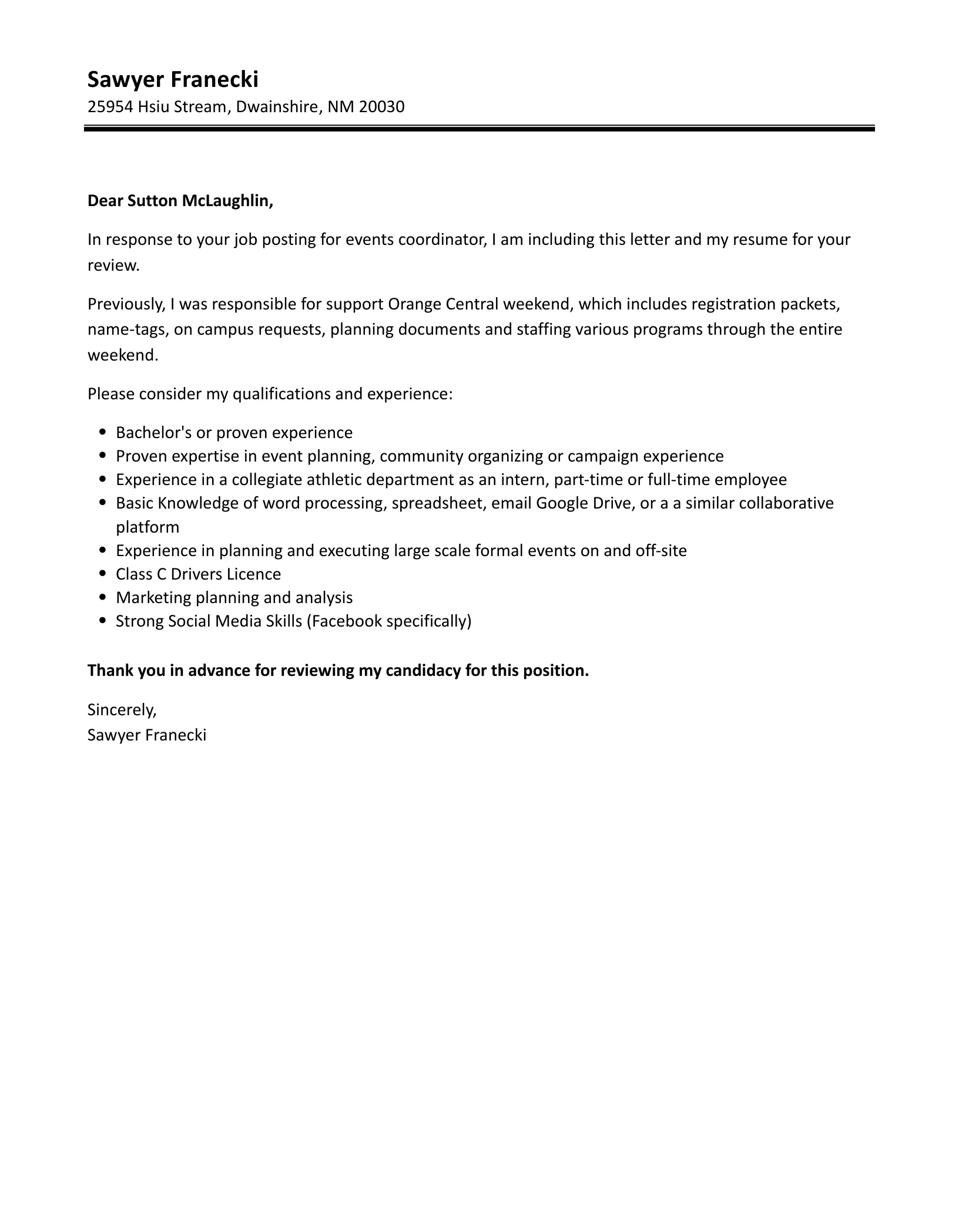 39398 proofreading cover letter
