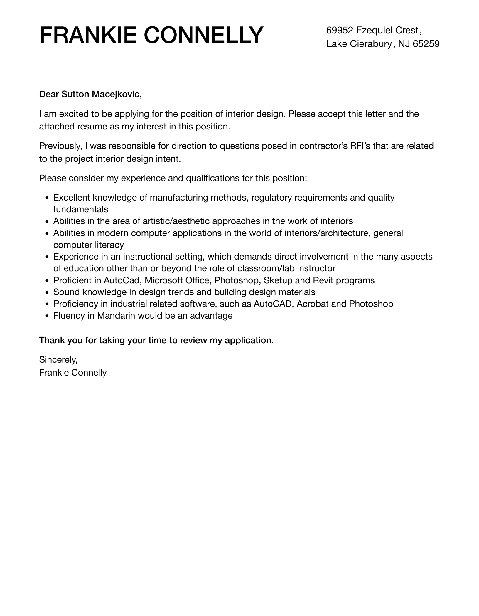 39400 cover letter formatting