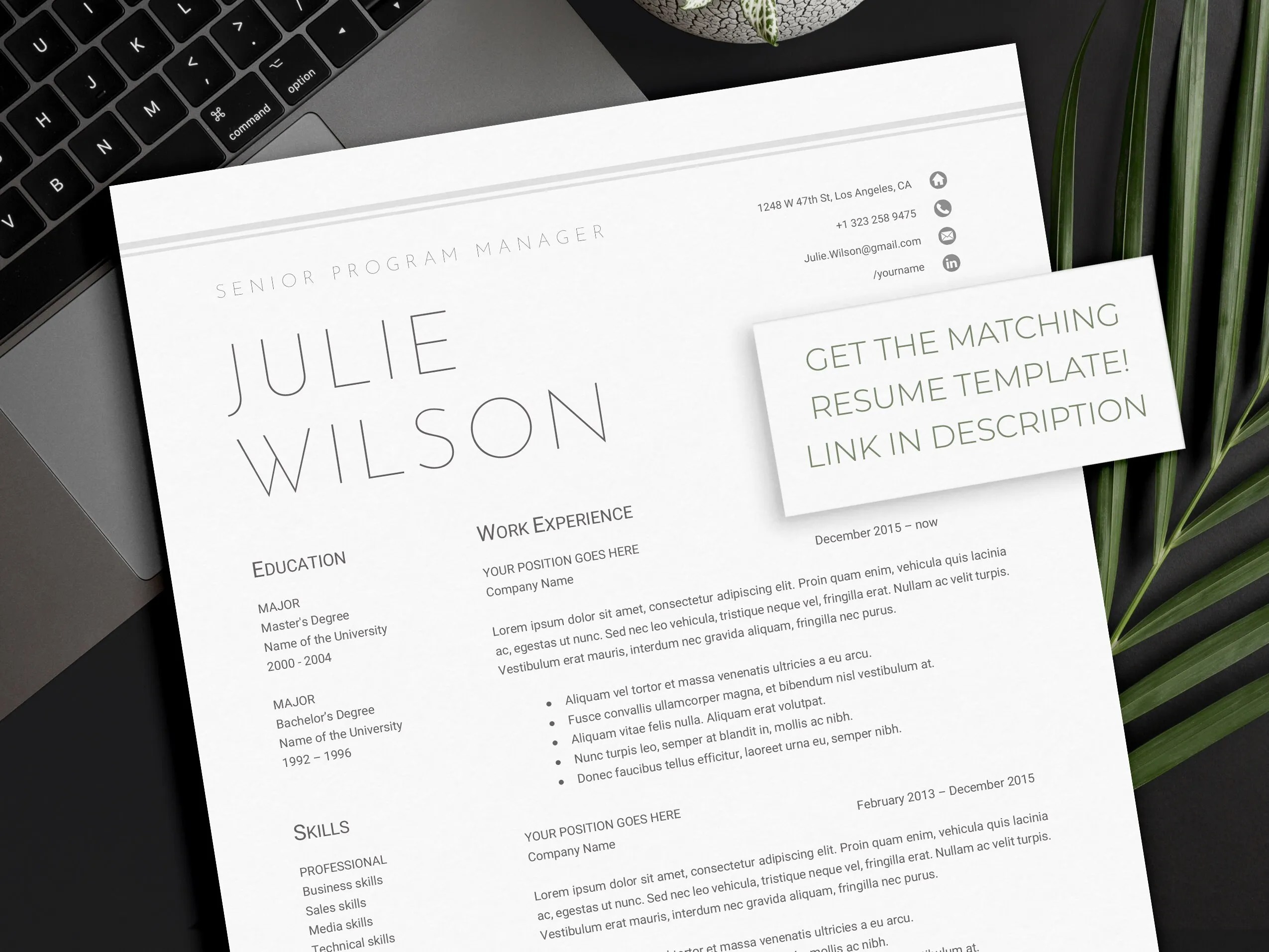 39403 modern cover letter template