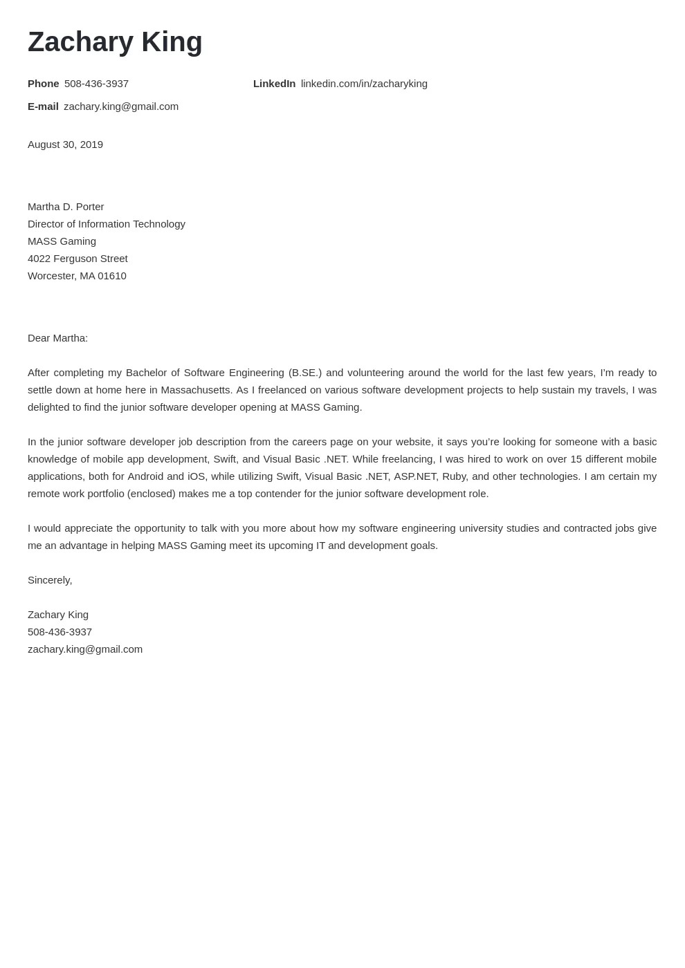 39404 tailoring cover letter