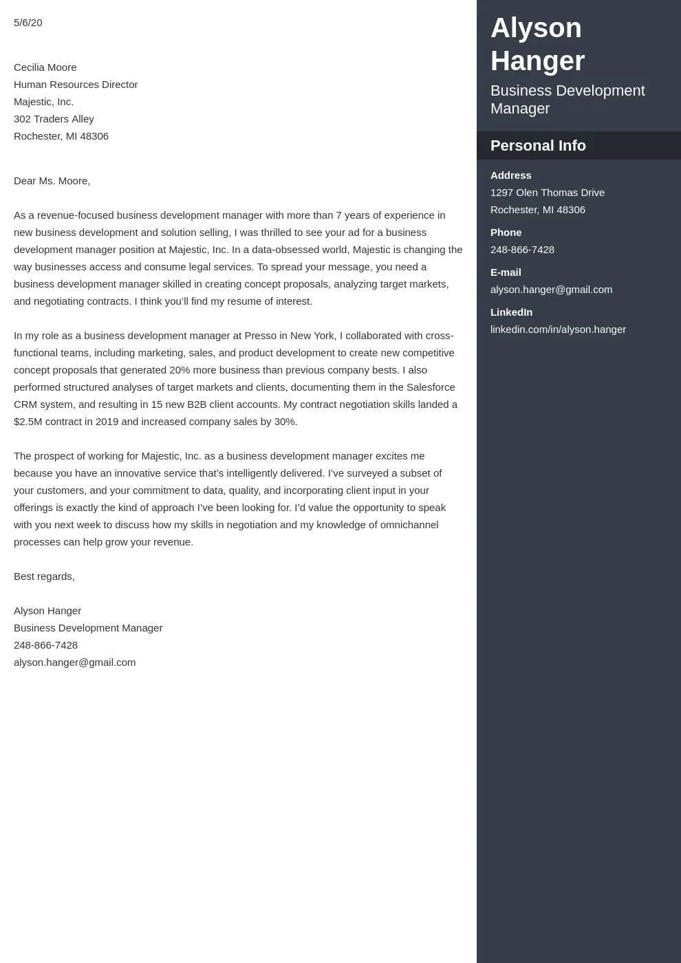39406 networking cover letter