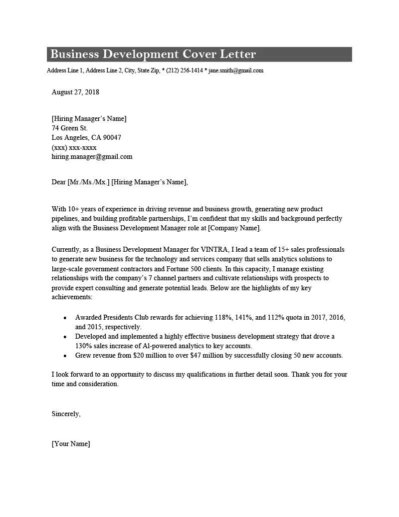 39406 traditional cover letter