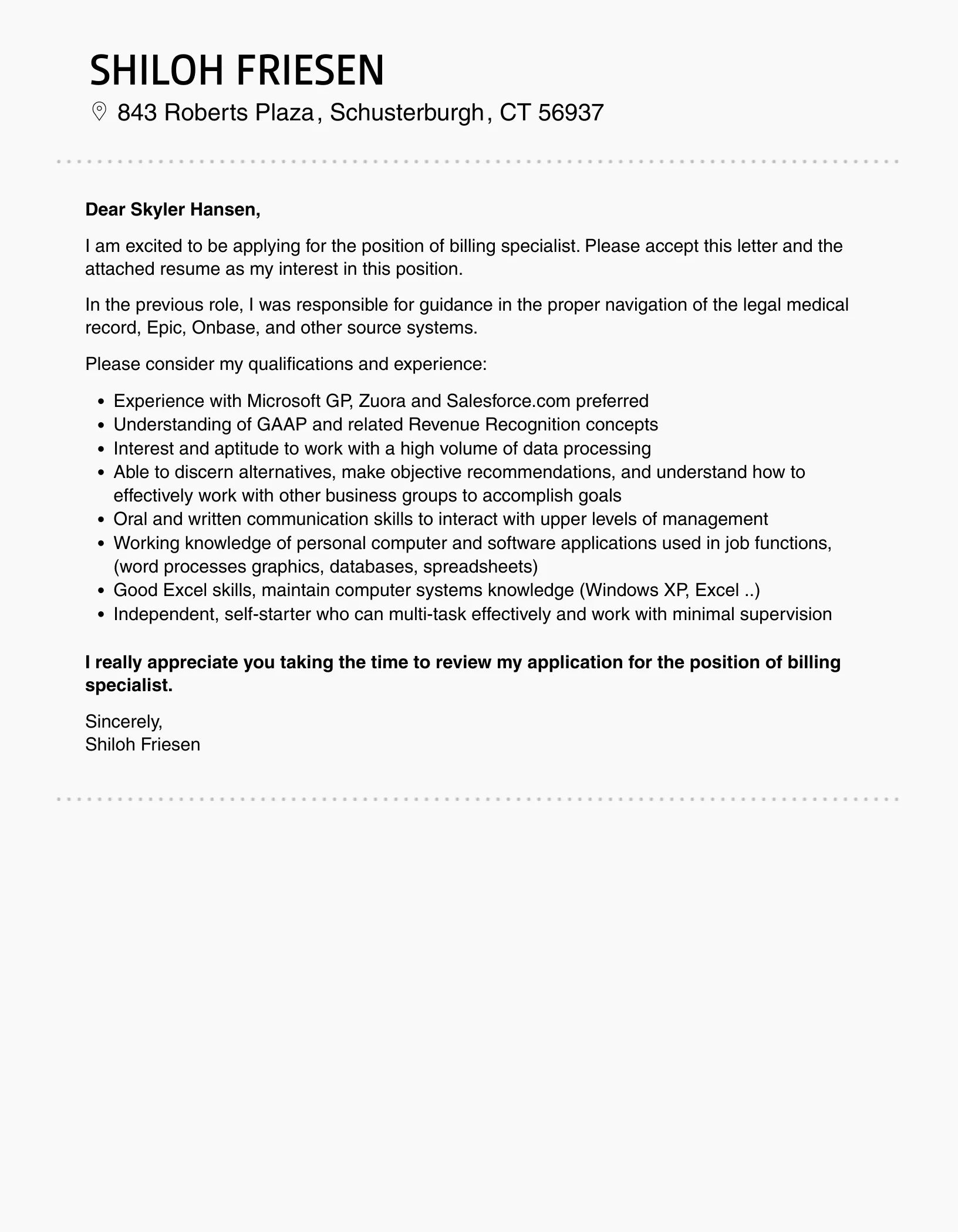39414 billing cover letter email