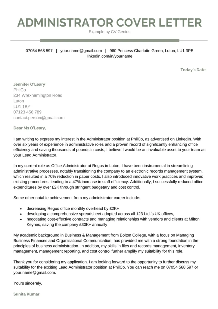 39415 professional cover letter