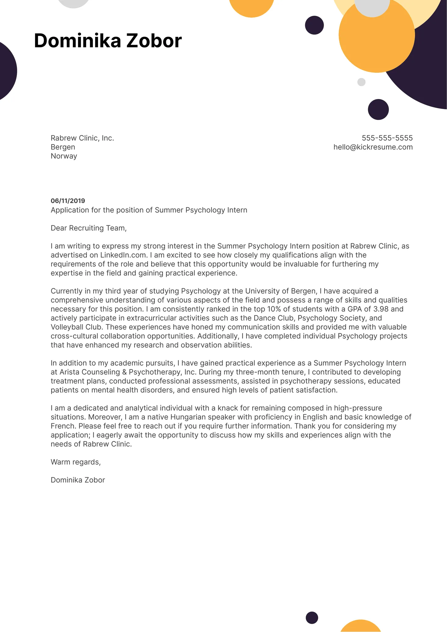 39420 cover letter psychology research