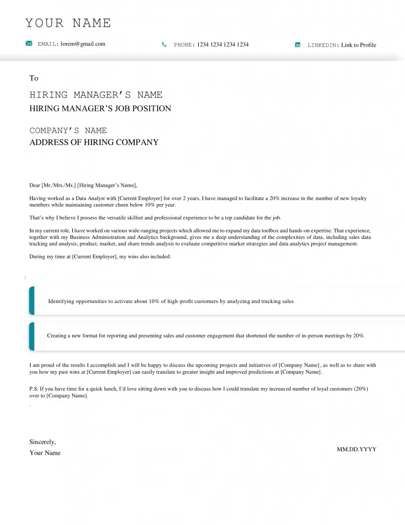 39423 cover letter importance