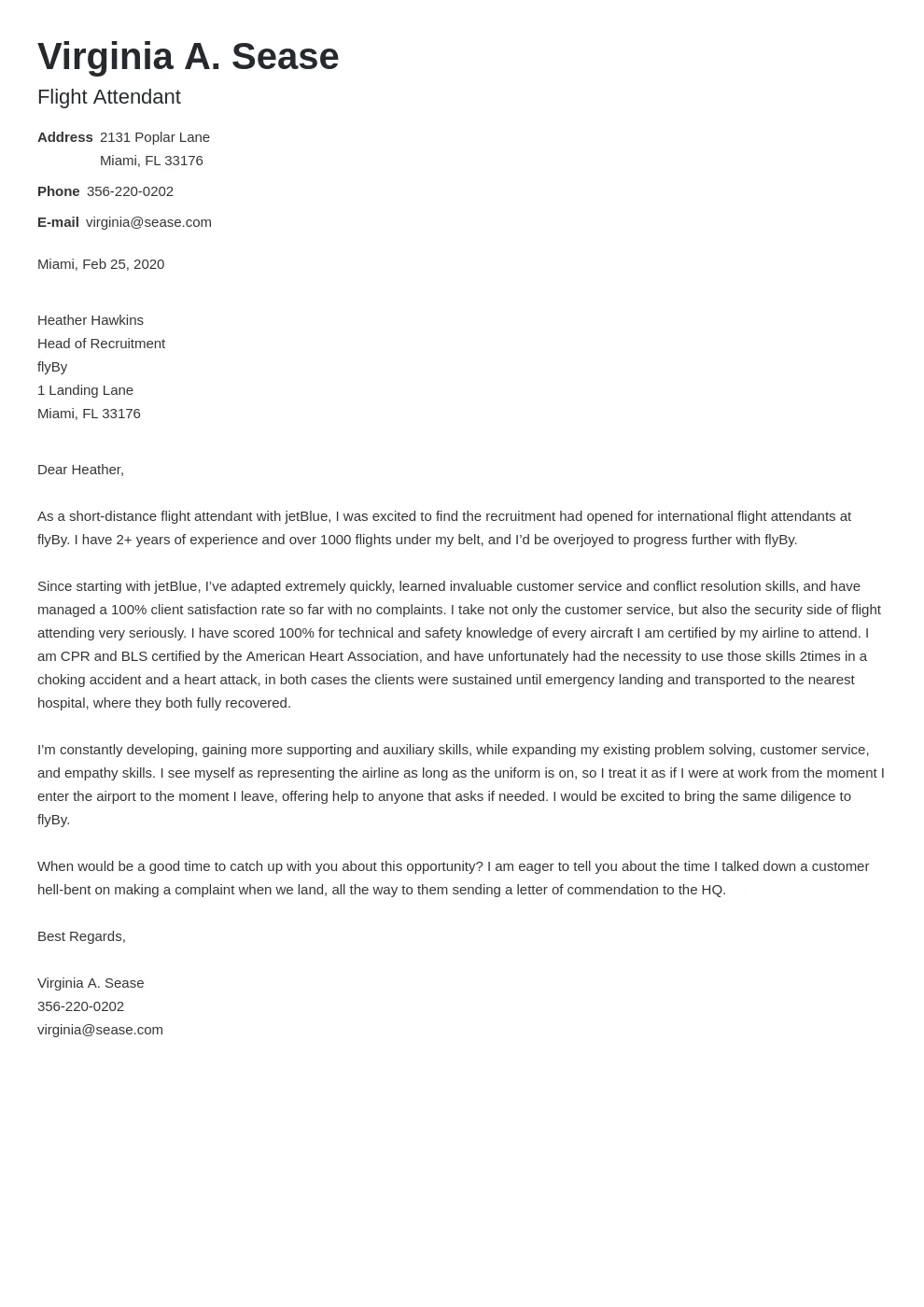 39425 flight attendant professionalism