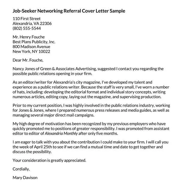 39431 personalize cover letter