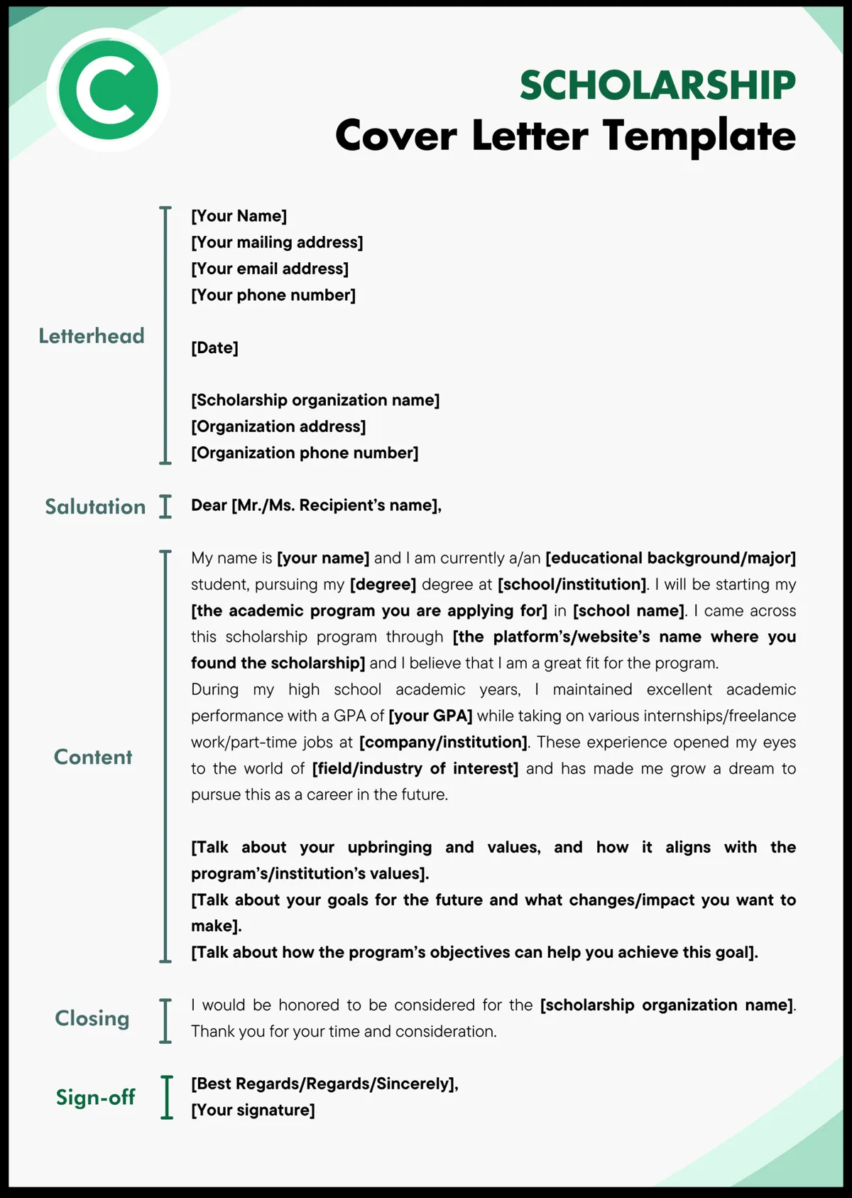 39441 goals aspirations cover letter