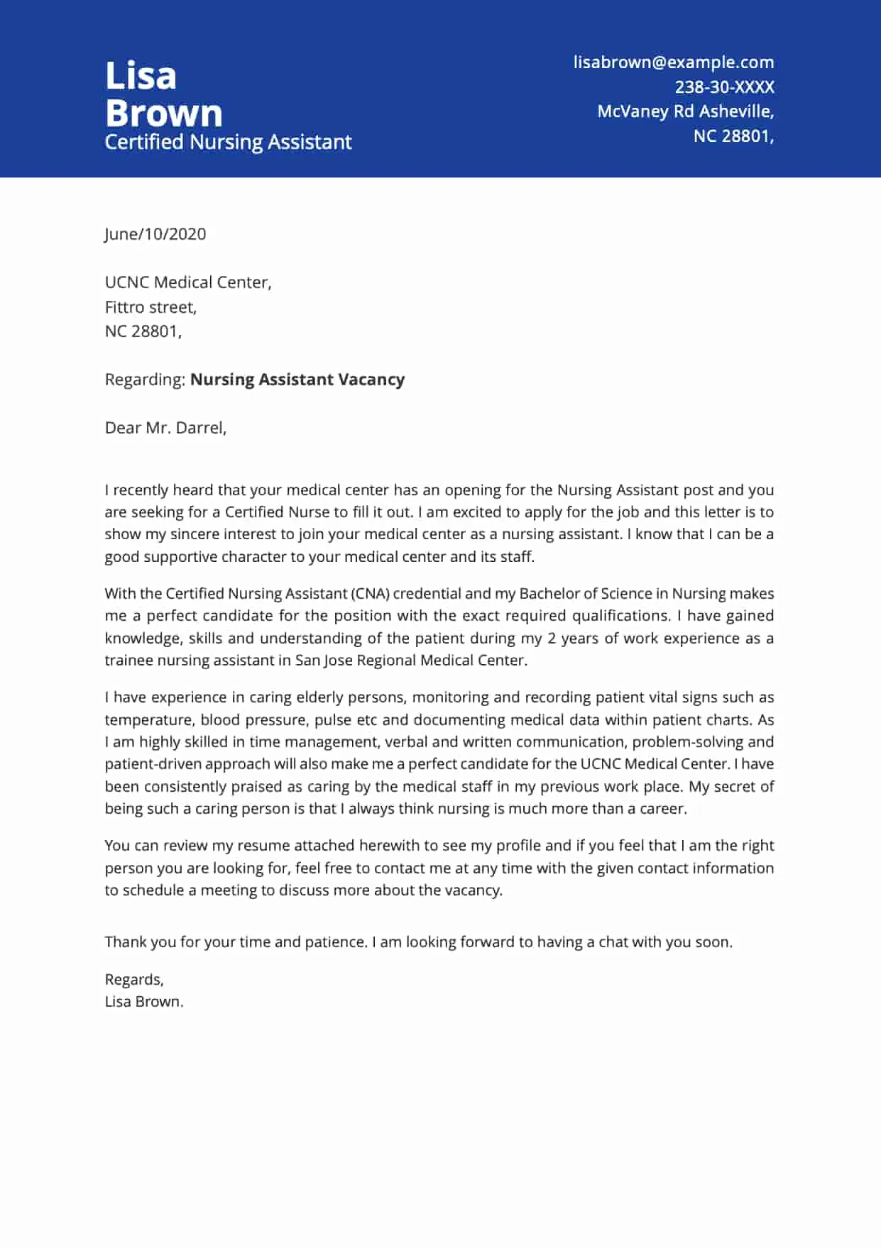 39442 cna cover letter elements