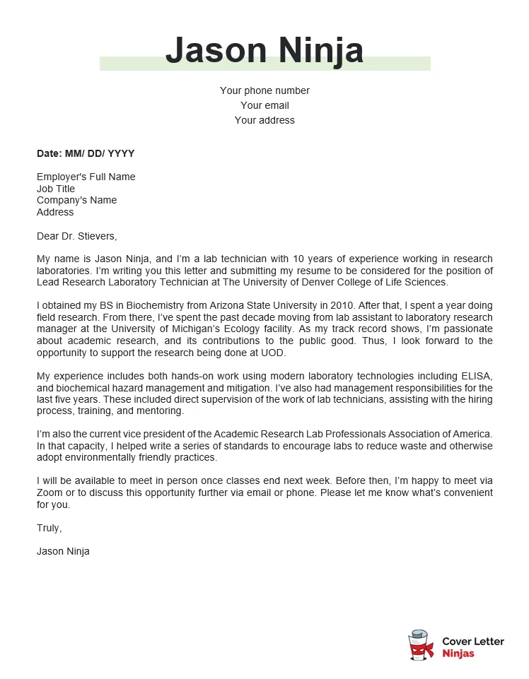 39444 cover letter formatting