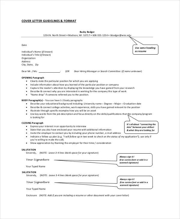 39451 cover letter formatting