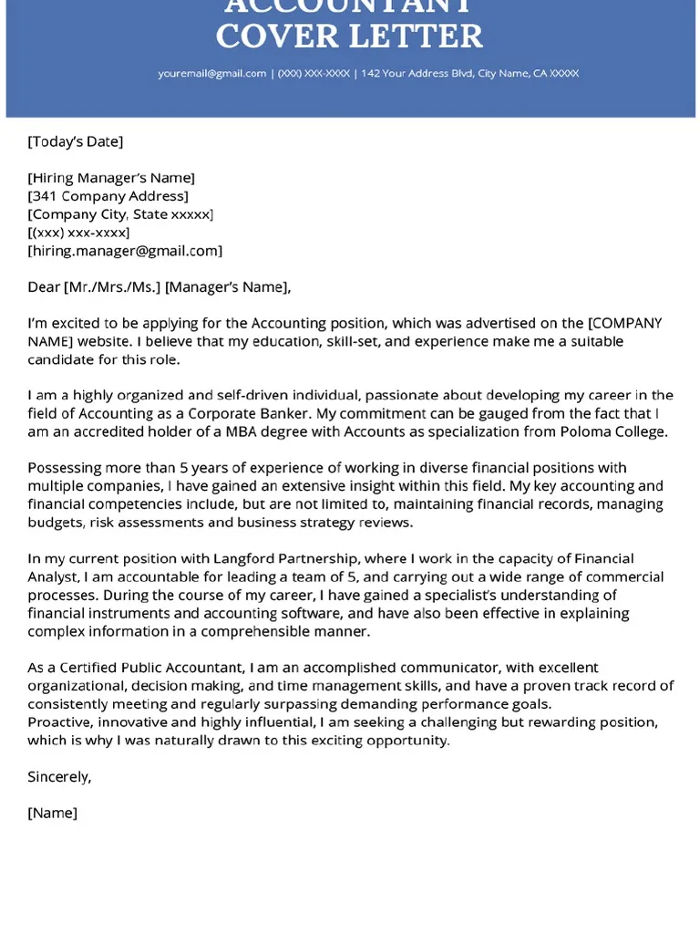 39453 accountant cover letter tips